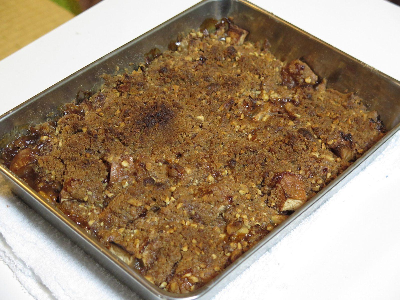 Apple Crisp, plated